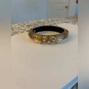 Alexis Bittar gold and clear bracelet